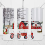 Country winter 20oz tumbler