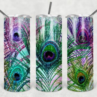 Peacock feather 20oz Tumbler